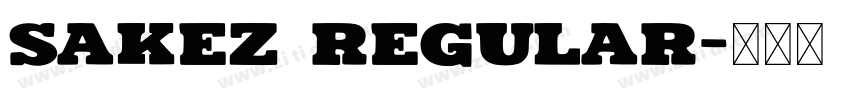 Sakez Regular字体转换